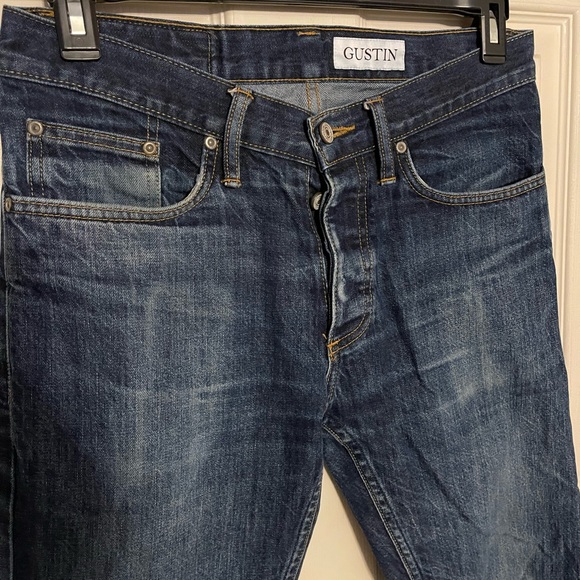 Gustin raw selvedge slim fit men’s size 32x32 USA made - Picture 3 of 12